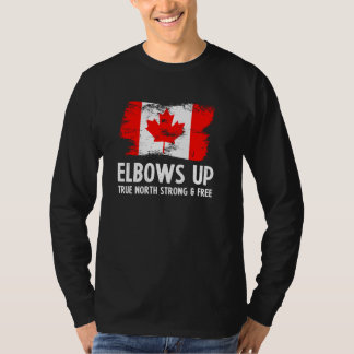 Camiseta Orgullosos codos canadienses hacia arriba Verdader