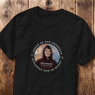 Camiseta Orgullosos de nuestro graduado 20XX Foto de gradua