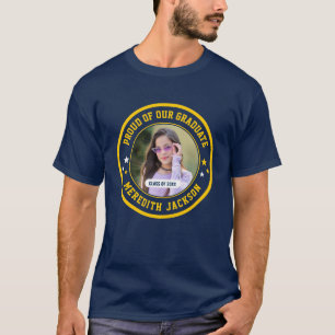 Camiseta Orgullosos de nuestro graduado Foto personalizada