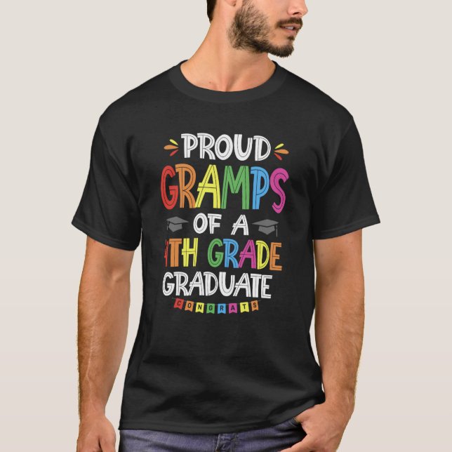 Camiseta Orgullosos Graduados De 4º Grado (Anverso)