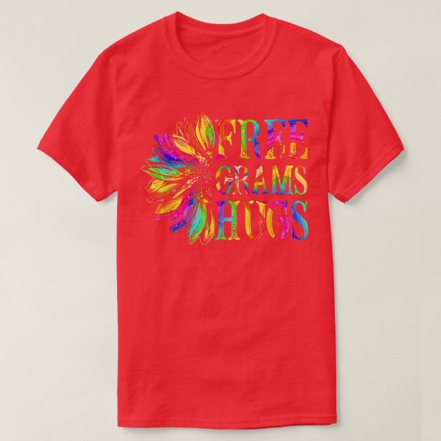 Camiseta Orgullosos Grams gratis de LGBTQ Abrazos del Orgul (Diseño del anverso)