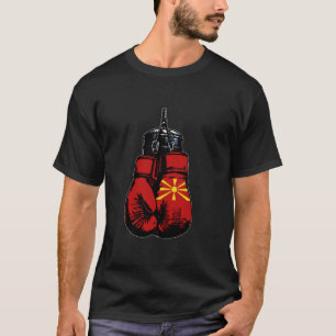 Camiseta Orgullosos guantes de boxeo con bandera del norte