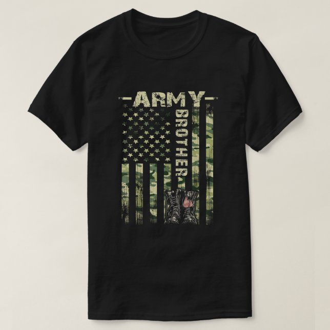 Camiseta Orgullosos Hermanos del Ejército Estados Unidos Ba (Diseño del anverso)