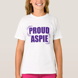 Camiseta Orgullosos niños con síndrome de Aspie Bonito Mora