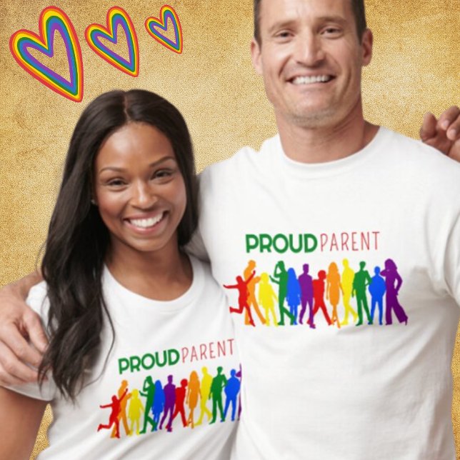 Camiseta Orgullosos padres de gays Orgullo mezclado de silu (Subido por el creador)