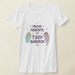 Camiseta Orgullosos padres de pequeños burritos arte