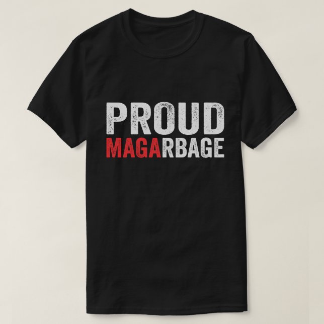 Camiseta Orgullosos partidarios de MAGA Garbage Tee Trump 2 (Diseño del anverso)