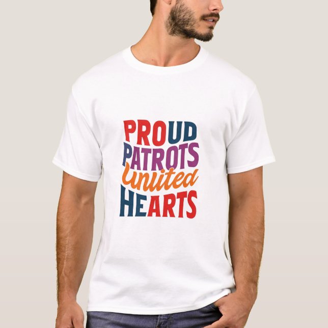 Camiseta "Orgullosos patriotas unidos" (Anverso)
