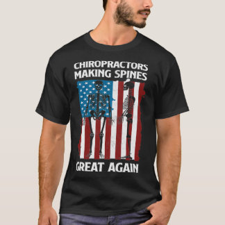 Camiseta Orgullosos Quiroprácticos Estados Unidos Bandera C