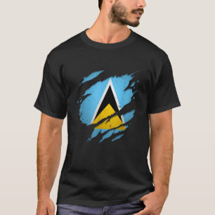 Camiseta Orgullosos santalucianos destrozados por bandera d