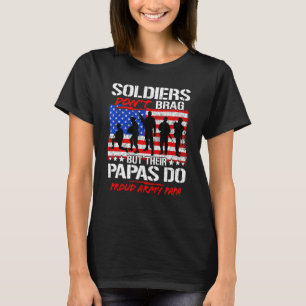 Camiseta Orgullosos soldados de papá del ejército no se bra