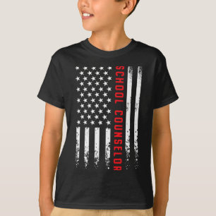 Camiseta Orientación del Consejero Escolar De Bandera De Ee