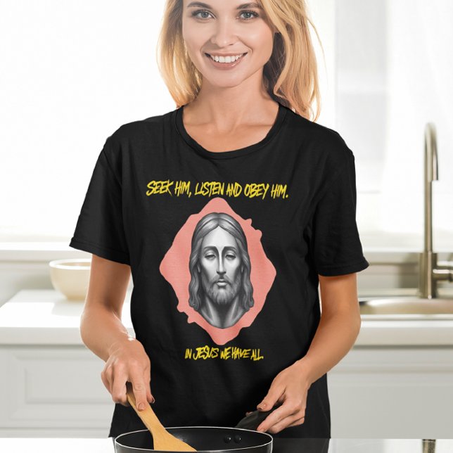 Camiseta Orientación divina: Buscar, escuchar, obey (Subido por el creador)
