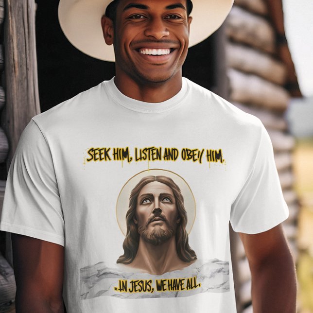 Camiseta Orientación divina: Buscar, escuchar, obey (Subido por el creador)