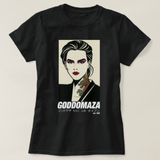CAMISETA ORIENTE DE GODDOMAZA, 1985 PT. 2 MUJERES TEE NEGRO