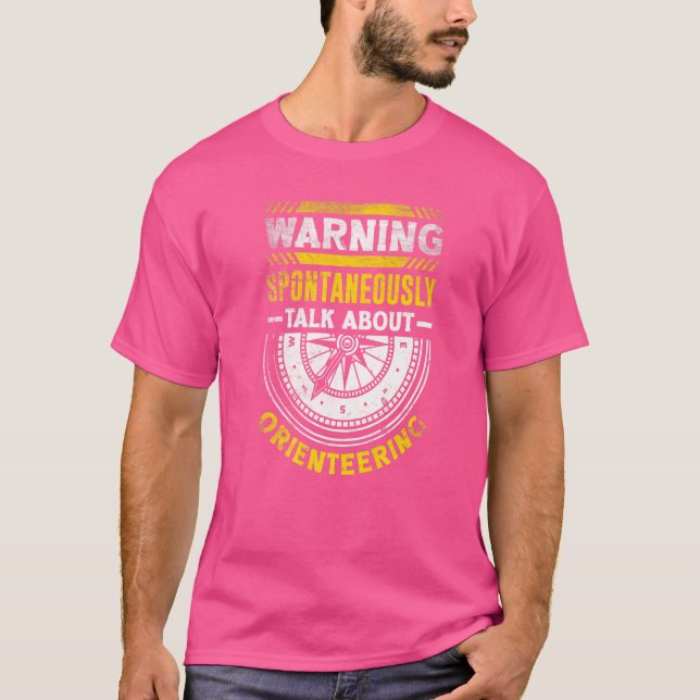 Camiseta Orienteer Runner Ejecutando Orientación (Anverso)