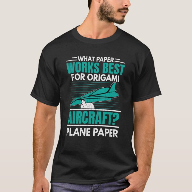 Camiseta Origami Aircraft Fun Aerospace Engineer Engineerin (Anverso)