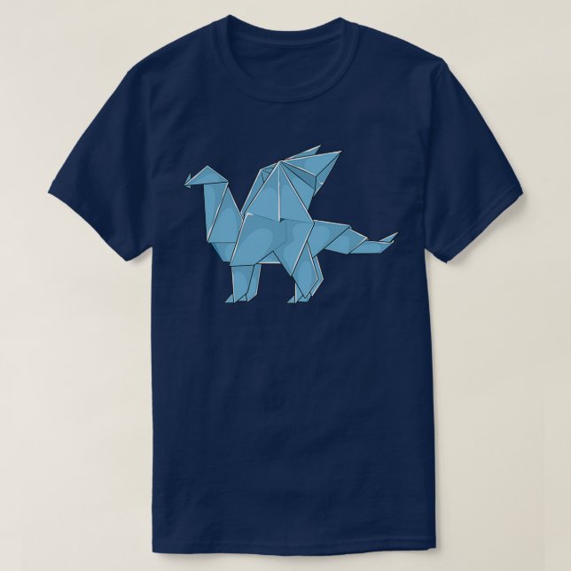 Camiseta Origami Animal Shirt Hombres Mujeres Papel Craf (Diseño del anverso)
