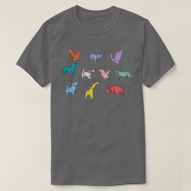 Camiseta Origami Animals 1 (Diseño del anverso)