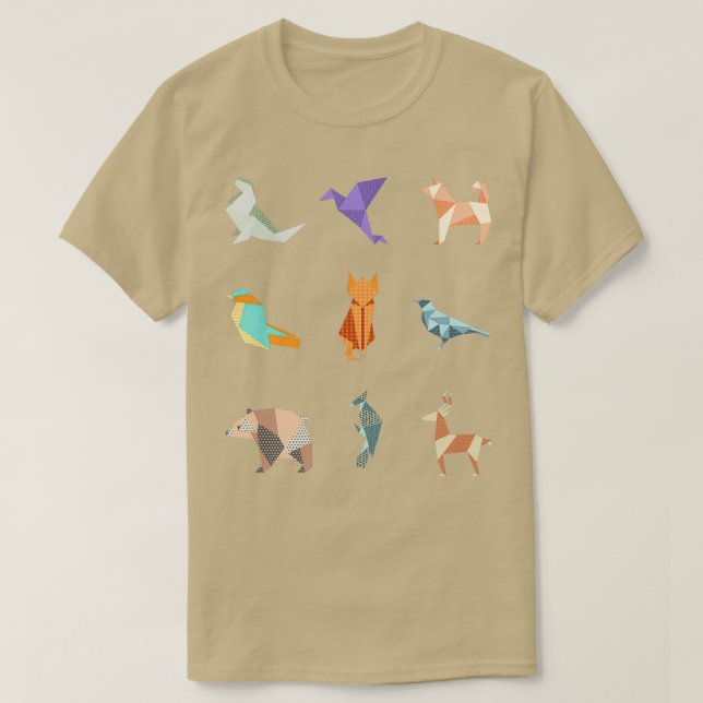 Camiseta Origami Animals 9 (Diseño del anverso)