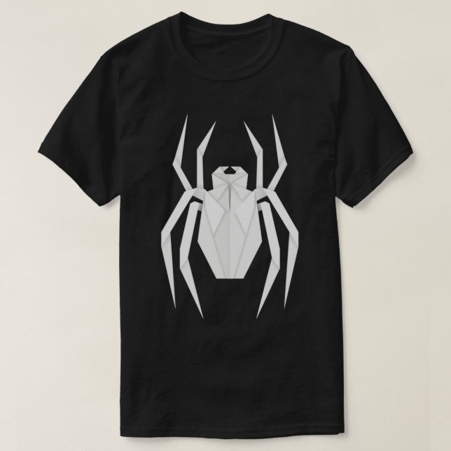 Camiseta origami araña (Diseño del anverso)