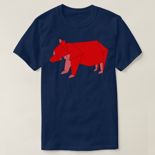 Camiseta Origami Bear 28 (Diseño del anverso)