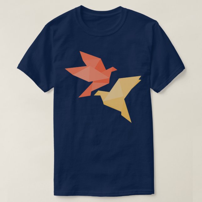 Camiseta Origami Bird 20 (Diseño del anverso)