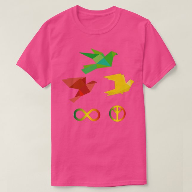 Camiseta Origami bird 51 (Diseño del anverso)
