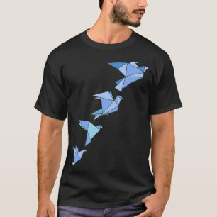 Camiseta Origami Bird as Origami Idea Japonesa