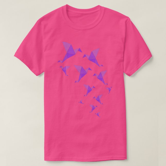 Camiseta Origami Birds 13 (Diseño del anverso)