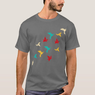 Camiseta Origami Birds Origami Papercraft Patrones japonese