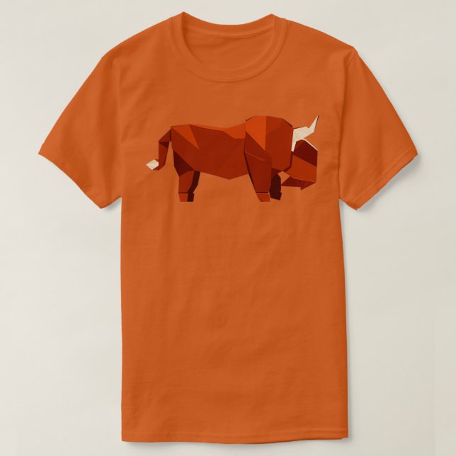 Camiseta Origami Bison (Diseño del anverso)