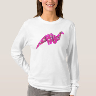 Camiseta Origami Brachiosaur - Rosa