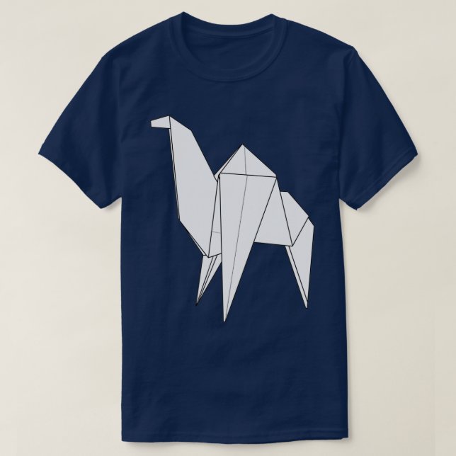 Camiseta Origami Camel White (Diseño del anverso)