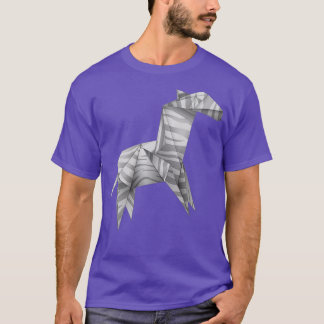 Camiseta origami cebra 1