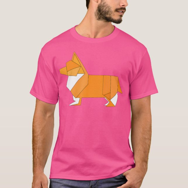 Camiseta Origami Corgi (Anverso)