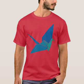 Camiseta Origami Crane Blue 4