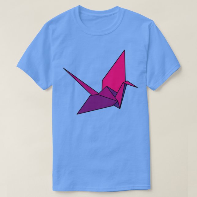 Camiseta Origami Crane Red 7 (Diseño del anverso)