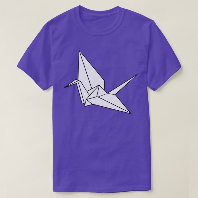 Camiseta Origami Crane white (Diseño del anverso)