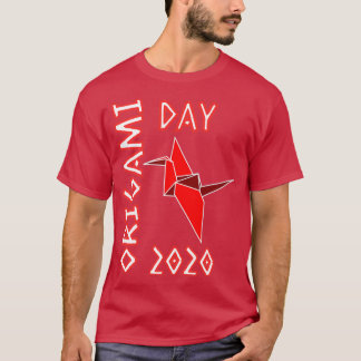 Camiseta Origami Day 2020 Red Crane