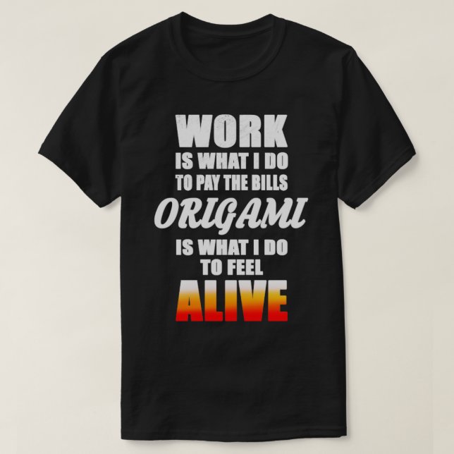 Camiseta origami de amor (Diseño del anverso)