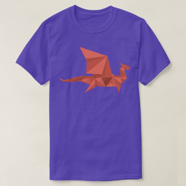 Camiseta origami de arte Dragon (Diseño del anverso)
