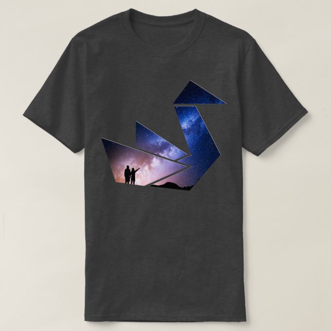 Camiseta origami de pato (Diseño del anverso)