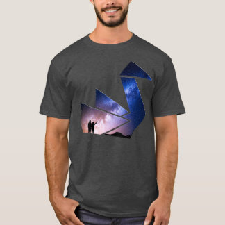 Camiseta origami de pato