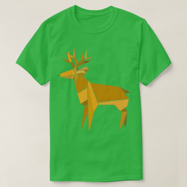 Camiseta Origami Deer 1 (Diseño del anverso)