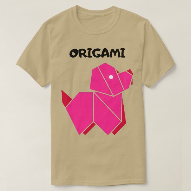 Camiseta Origami Dog 16 (Diseño del anverso)
