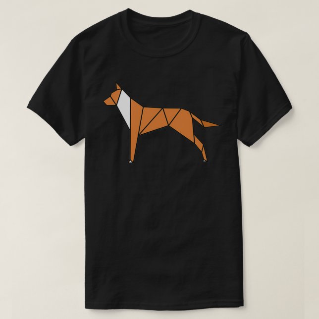 Camiseta ORIGAMI DOGGIE Funny Arte Tradicional Japonés 1 (Diseño del anverso)