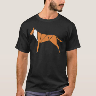 Camiseta ORIGAMI DOGGIE Funny Arte Tradicional Japonés 1