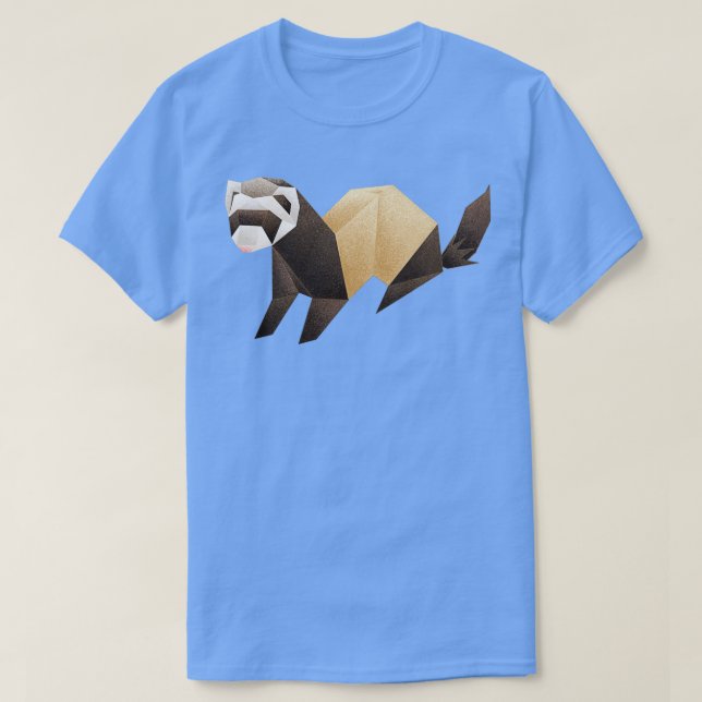 Camiseta Origami Ferret (Diseño del anverso)