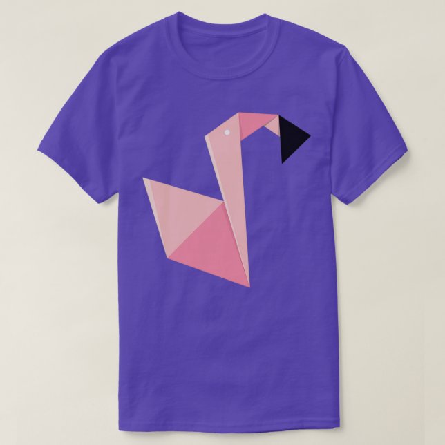 Camiseta Origami Flamingo (Diseño del anverso)